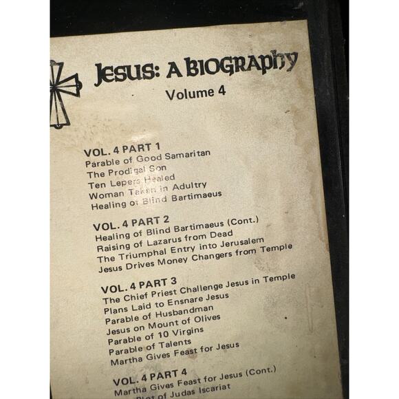 Jesus A Biography Lot Of 4 (set) - 8 - Track Stereo Cartridge Vintage Music - Picture 6 of 7